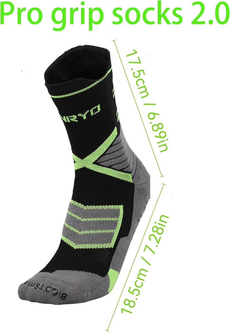 FUNRY Store Grip Socks Soccer for Men&Women,Non-Slip Soccer Socks,Elite Compression Socks for Running Basketball （ men's size 6-11） - Image 2